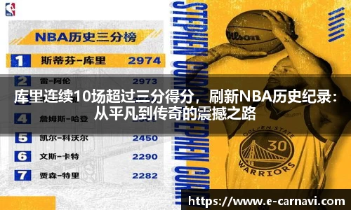 库里连续10场超过三分得分，刷新NBA历史纪录：从平凡到传奇的震撼之路
