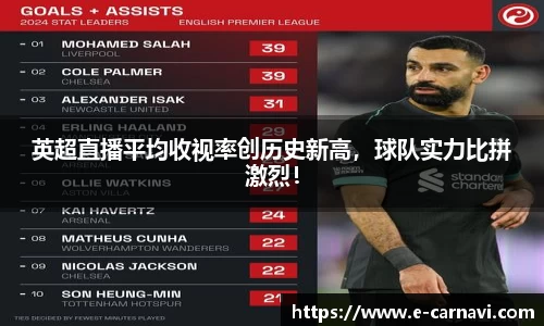 英超直播平均收视率创历史新高，球队实力比拼激烈！